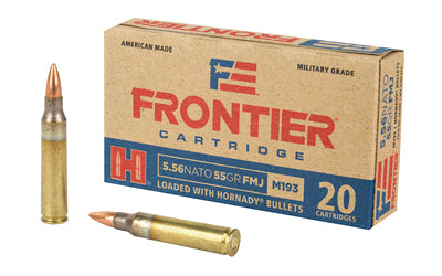 Frontier Cartridge, 556 NATO, 55 Grain, FM193, FMJ, 20 Round Box