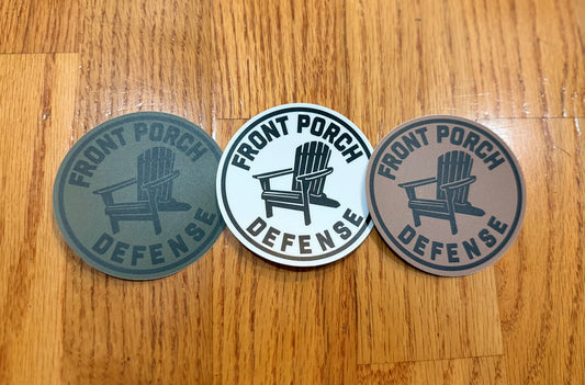 Front Porch Defense 3" Sticker - 3pk